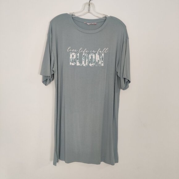 La Vie En Rose Women's Loungewear Dress Sz S Gray Comfy Soft Modal Summer Night - Picture 1 of 9